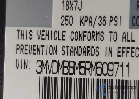 2024 Mazda Cx-30 2.5 S Select Sport из США, поврежденный, VIN 3MVDMBBM5RM609711